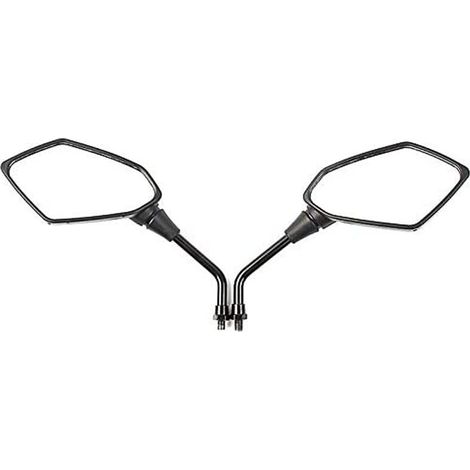 Par de espejos retrovisores universales para motocicleta, scooter, quad, ATV, bicicleta, rosca de perno de 8 mm.