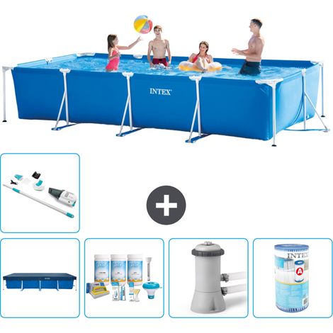 Intex Piscina con struttura Rettangolare - 450x220x84 cm - 7-pezzi S30255 (1/5)