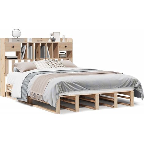 Maison Exclusive - Letto Libreria senza Materasso 140x190 cm in Legno di Pino