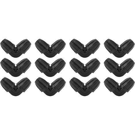 Lot de 20 pièces à vendre, raccord coudé capillaire verrouillable 8/11 pour tuyau d'arrosage, accessoires d'irrigation de jardin (1/5)