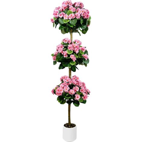 Pianta artificiale, altezza 150 cm, materiali resistenti, rosa, 150cm-b (1/2)