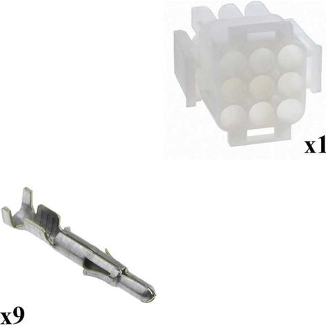 Kit Connecteur Mate n lok Mâle avec born Mâle 3x3 Voies