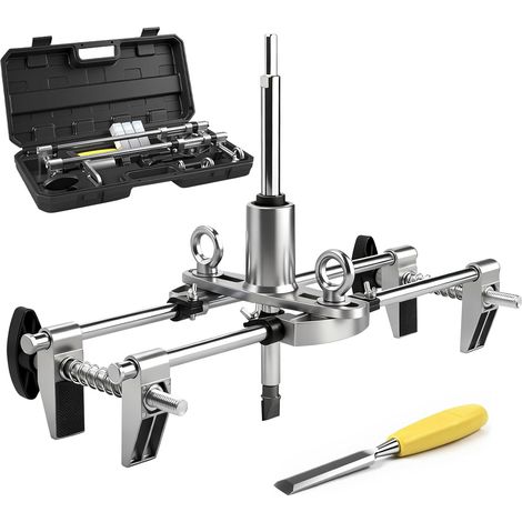 Kit de mortaiser de serrure de porte, kit d'ouvre-trou de serrure de porte, kit d'entretien de gabarit de serrure, machine à mortaiser avec fraises en acier tungstène de 18/22/25 mm pour portes (1/5)