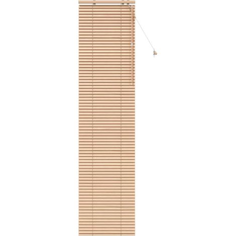 vidaXL Venetian Blind Oak Look 65 x 250 cm 35 mm Solid Paulownia Wood