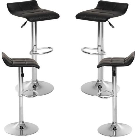 Packs Taburetes Cocina - Pack 4 Taburetes Bravio - Negro (1/4)