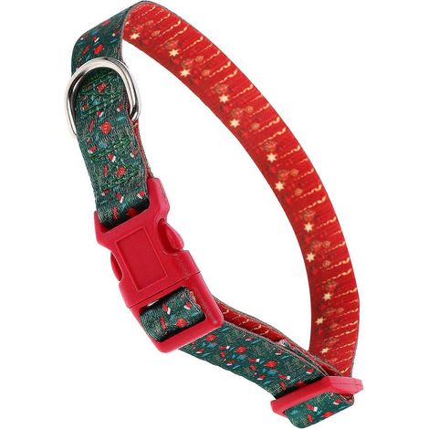 Weihnachtshalsband für kleine Hunde mit komfortabler Verstellmöglichkeit (1/5)