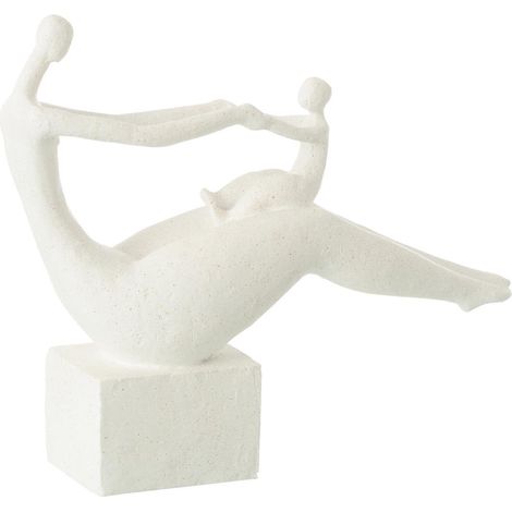 Statuette Maman Avec Enfant "Moderne" 29cm Blanc (1/4)