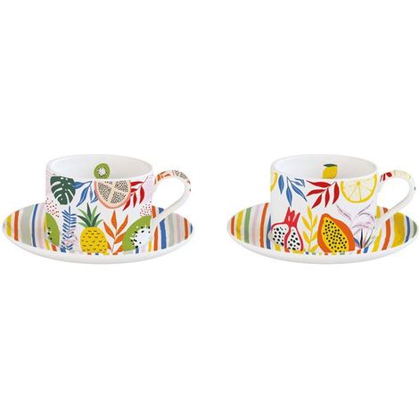 Set de 2 tazas para desayuno 24 cl - Tutti Frutti - Easy Life