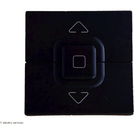 Poussoir de volets roulants Mosaic Legrand  Finition: Noir