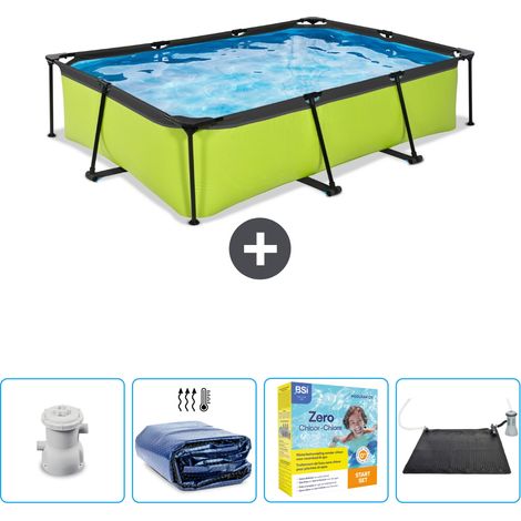 Exit-toys Piscina Exit Rettangolare - 300x200x65 cm - 5-pezzi SCB69