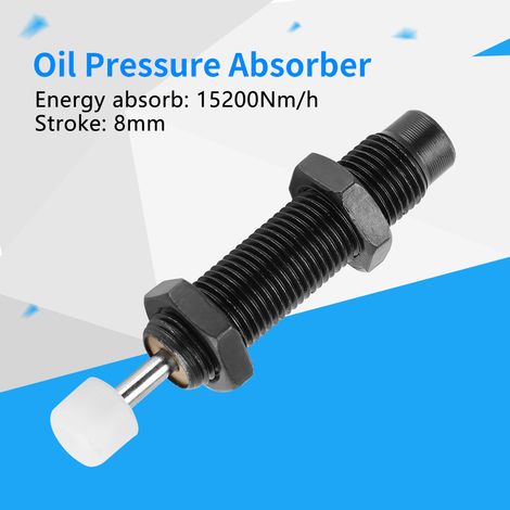 Amortisseur à huile M10 x 8 mm de course pour vérin pneumatique AC1008-2 (1/5)