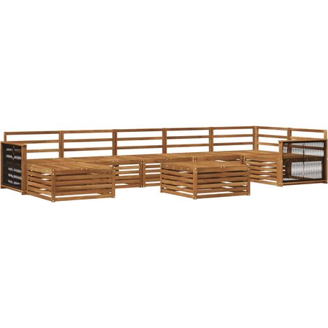 Outdoor-Sofagarnitur 8 Stk. Natur vidaXL (1/5)