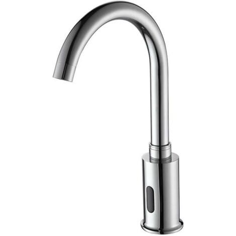 SNQ – Robinet automatique infrarouge – Sortie d'eau chaude et froide – Technologie sans contact pour lavage hygiénique – Économe en eau (1/4)