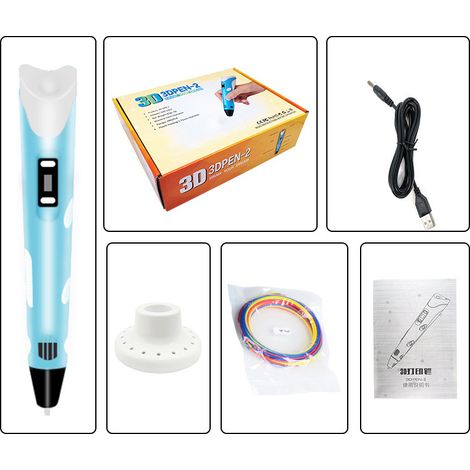 APEX Stylo d'impression 3D avec affichage - Contient un stylo 3D, 3 couleurs de départ de filament PLA (1/5)