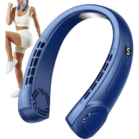 Tragbarer Ventilator – 5-Gang-USB-wiederaufladbarer persönlicher Kühler mit digitalem Tragbares Luftstromgerät, leichtes Sommer-Zubehör für Sport, Reisen, Büro, Zuhause, Spaziergänge im Freien (1/5)