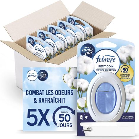 Petit Coin Désodorisant WC jusqu'à 50 jours Pureté Coton x5 (1/5)