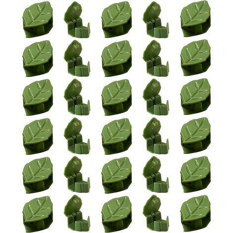 Lot de 30 crochets muraux pour plantes grimpantes - Supports auto-adhésifs pour une utilisation intérieure et extérieure - En forme de feuille de Monstera, accessoires de jardin (1/5)
