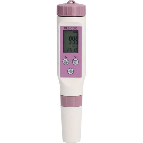 7-in-1 Bluetooth-Wasserqualitätstester, pH-Wert, EC-Wert, ORP-Wert, wasserdicht für Aquarien, Salzgehaltsmessung und automatische Aufzeichnung (1/5)