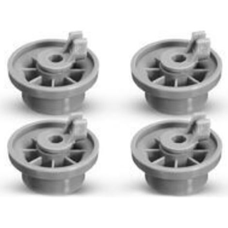 Lot de 4 Roulettes de Lave-vaisselle pour Panier Inférieur, roulettes panier lave-vaisselle,Roues de Lave-vaisselle pour Siemens, Bosch 165314 (1/4)