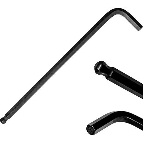 Hex Socket Wrench 1 Piece Hex SW 2.0 mm Tool Resistant Steel Tool Wrench with Ball Head for Inclined Mounting Angled Wrench Hex Key (1/5)