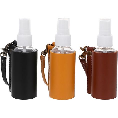 Lot de 3 flacons vaporisateurs de voyage avec porte-clés, mini flacons vaporisateurs en plastique, couvercle, porte-clés pour flacons de parfum (1/4)