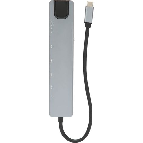8-in-1 USB-C-Hub, ultrahohe Auflösung, schnelle Datenübertragung, PD-Schnellladung, USB-C-zu-Ethernet-Adapter für Zuhause, Büro und Reisen. (1/5)