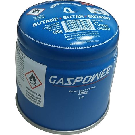 FPLUS gaspower cartucho butano perforacion 190 gr+valv.lim.fuga