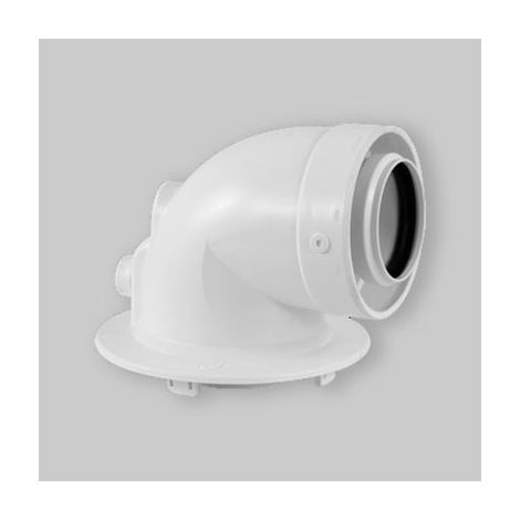 Coude Coaxial 90° Réduit Pour Chaudières "Luna Classic" Ø60/100 Mm