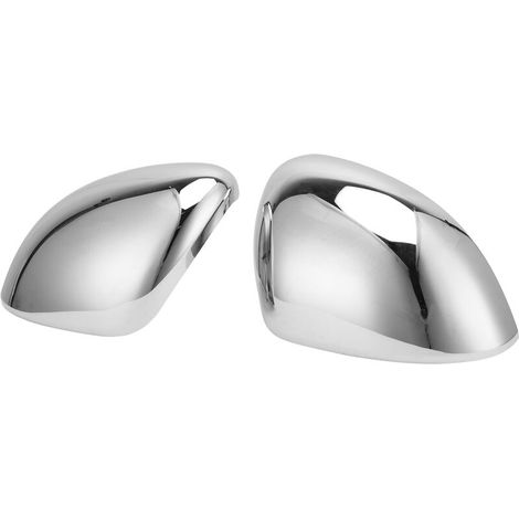 Cubiertas de espejo cromadas brillantes, 2 piezas, adhesivos de repuesto para FIAT 500X 2014-2019 (1/3)