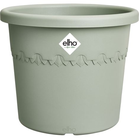 Elho Blumentopf Kunststoff grün Ø 25 cm Algarve Cilindro (1/3)