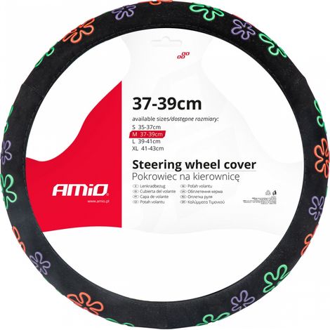 Funda para volante de coche M 37-39cm SWC-46-M amio-02987 (1/4)