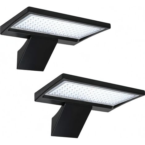 Aplique solar impermeable para exteriores con 104 LED, sensor de movimiento PIR y control remoto. 3 temperaturas de color y 4 modos de iluminación para patio, jardín, entrada, porche y calle. (1/5)