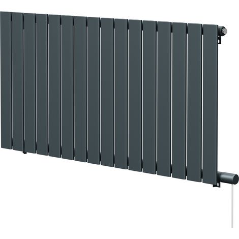 Hudson Anthracite 600mm x 1212mm Horizontal Electric Single Panel Radiator (1/5)