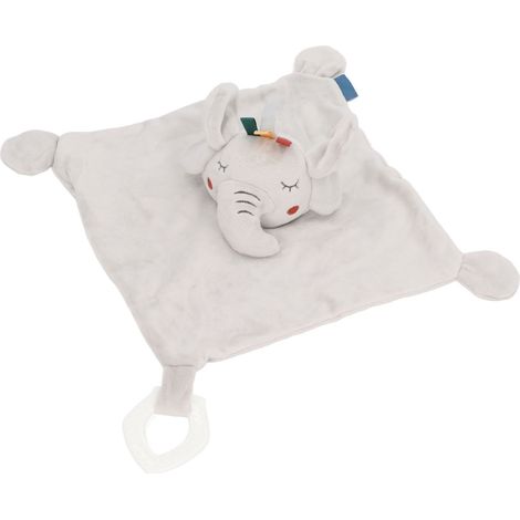Flauschige Babydecke, Decke mit niedlichen Tieren, multifunktional, weich und kuschelig zum Schlafen und Spielen, Elefantenmotiv. (1/5)