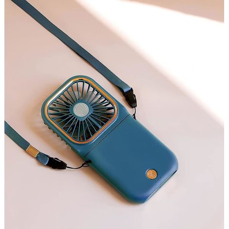 Mini ventilateur de poche sans fil, brise portable USB rechargeable, éventail manuel compact, appareil personnel rafraîchissant pour voyage (1/3)