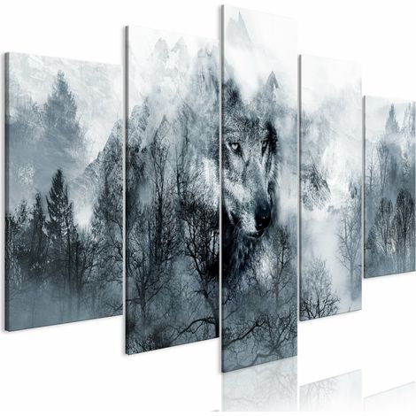 Tableau prédateur de montagne large - 100 x 50 cm (1/4)