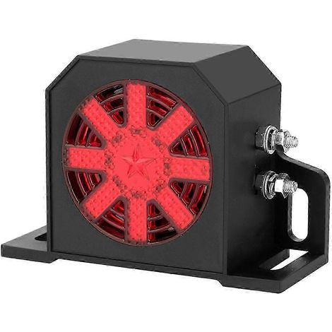 Bocina de marcha atrás Didi impermeable de 9-36 V con función de voz para montacargas, automóviles, camiones y maquinaria agrícola. Alarma de bocina de 9-36 V. Negro/Rojo SZRH A-SD (1/5)