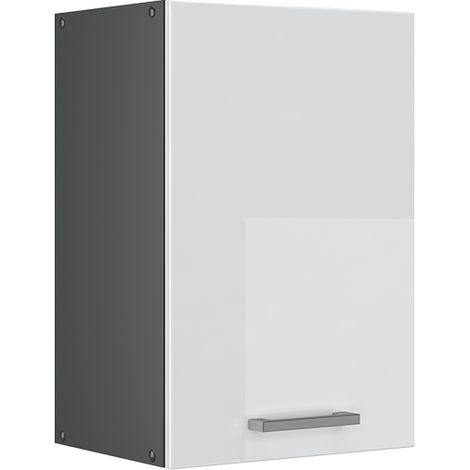 Armario colgante R-Line, Blanco alto brillo, 40 cm, Vicco