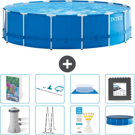 Intex Piscine Tubulaire Ronde - 457x122 cm - 9-pièces S565