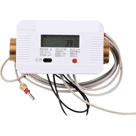 Compteur De Chaleur À Ultrasons, Débitmètre De Chaleur Intégré Entièrement en Cuivre for Le Chauffage Domestique, Double Mesure Froide Et Chaude(DN20) (1/5)