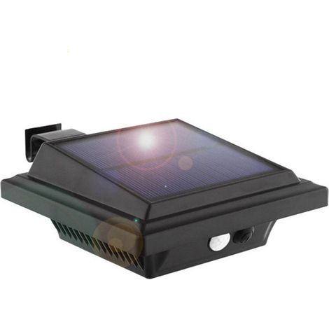 unidad de luz solar para canalones, 40 LED, inalámbrica, resistente al agua, para jardín, entrada de vehículos, patio. (1/5)