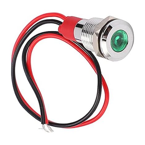 Voyant LED Étanche 220V Indicateur Signal Métal pour Commande Industrielle Composant Éclairage Tableau Électrique (1/5)
