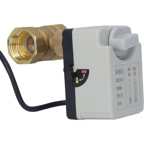 DN25 Messing-2-Wege-Kugelhahn, elektrisch, normalerweise geschlossen, 1-Zoll-Gewinde, 12–24 V Gleichstromversorgung (1/5)