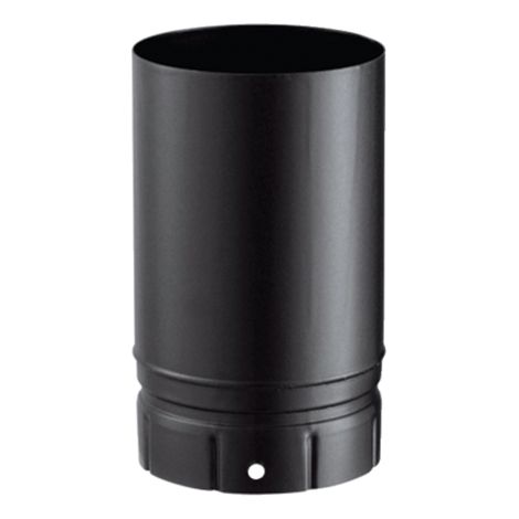 Poujoulat – Tuyau émaillé noir mat 1000 Ø180 L.1000-180 pour poêles à bois – Conduit de fumée – 58180905 (1/2)