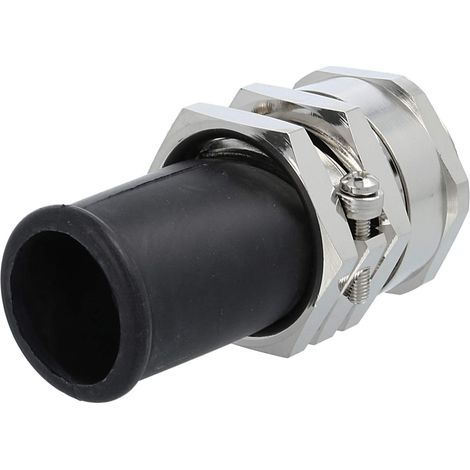 LAPP Presse-étoupe avec protection contre la flexion M40x1.5 ZBKM-40/4 Raccord intermédiaire hexagonal laiton (CuZn) nickelé Longueur de filetage 9,0 mm - 1 Stück (1/3)