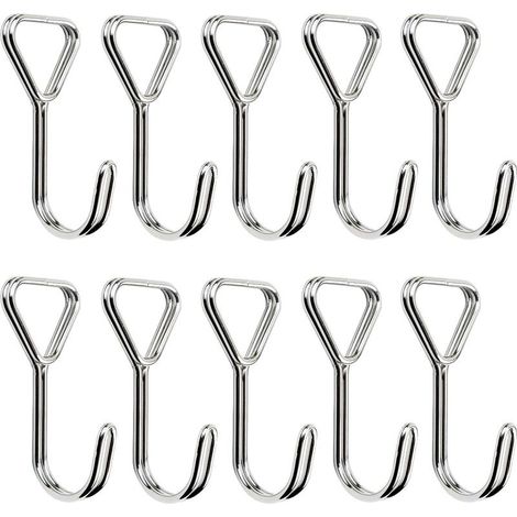 10 Pcs Crochets en Spirale, Tendeur Crochets Acier Inoxydable, Sandow Elastique Crochets, Tendeurs Elastique Crochets, pour Tentes, Vélos, Fixation De Bagages, Crochets De Fixation (1/5)