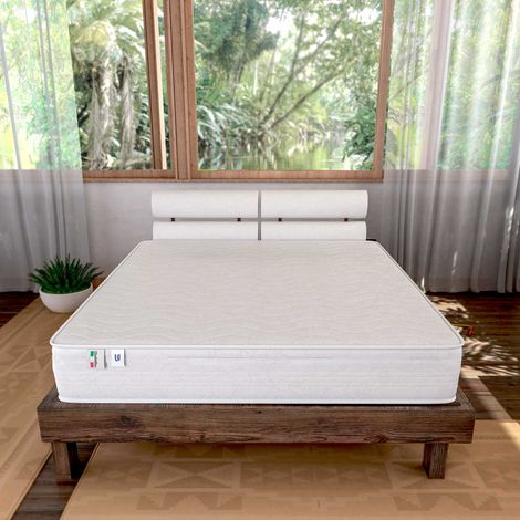 Baldiflex – Matelas mémoire de forme 80 x 200 cm – Épaisseur 23 cm – Fermeté 7/10 – Coutil hypoallergénique et respirant – Poignées de transport