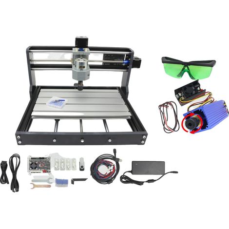 CNC-Graviermaschine, benutzerfreundliches Set, vielseitige Materialkompatibilität, FÜGE 10w Laser HINZU (1/2)