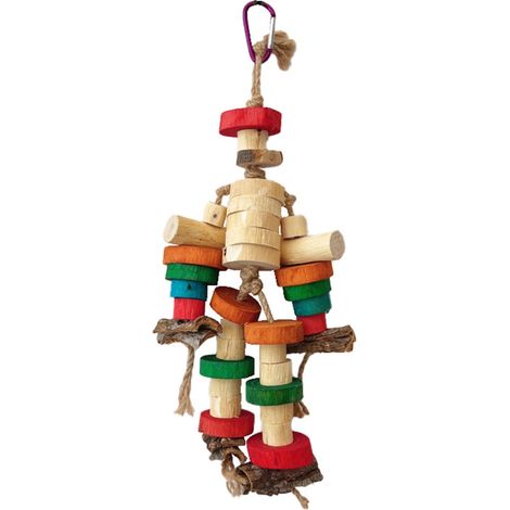 Jouet à mâcher pour perroquets, bloc de cage à déchirer, jouet de dentition, puzzle en bois pour petits et moyens oiseaux (inséparables, conures).