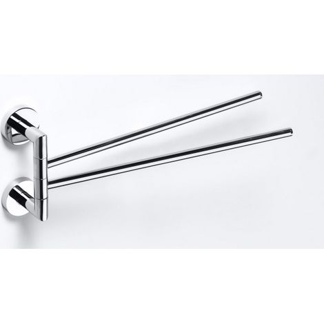 Porte-serviettes double rotatif OMEGA laiton chromé 42x16,5x7 cm (1/5)